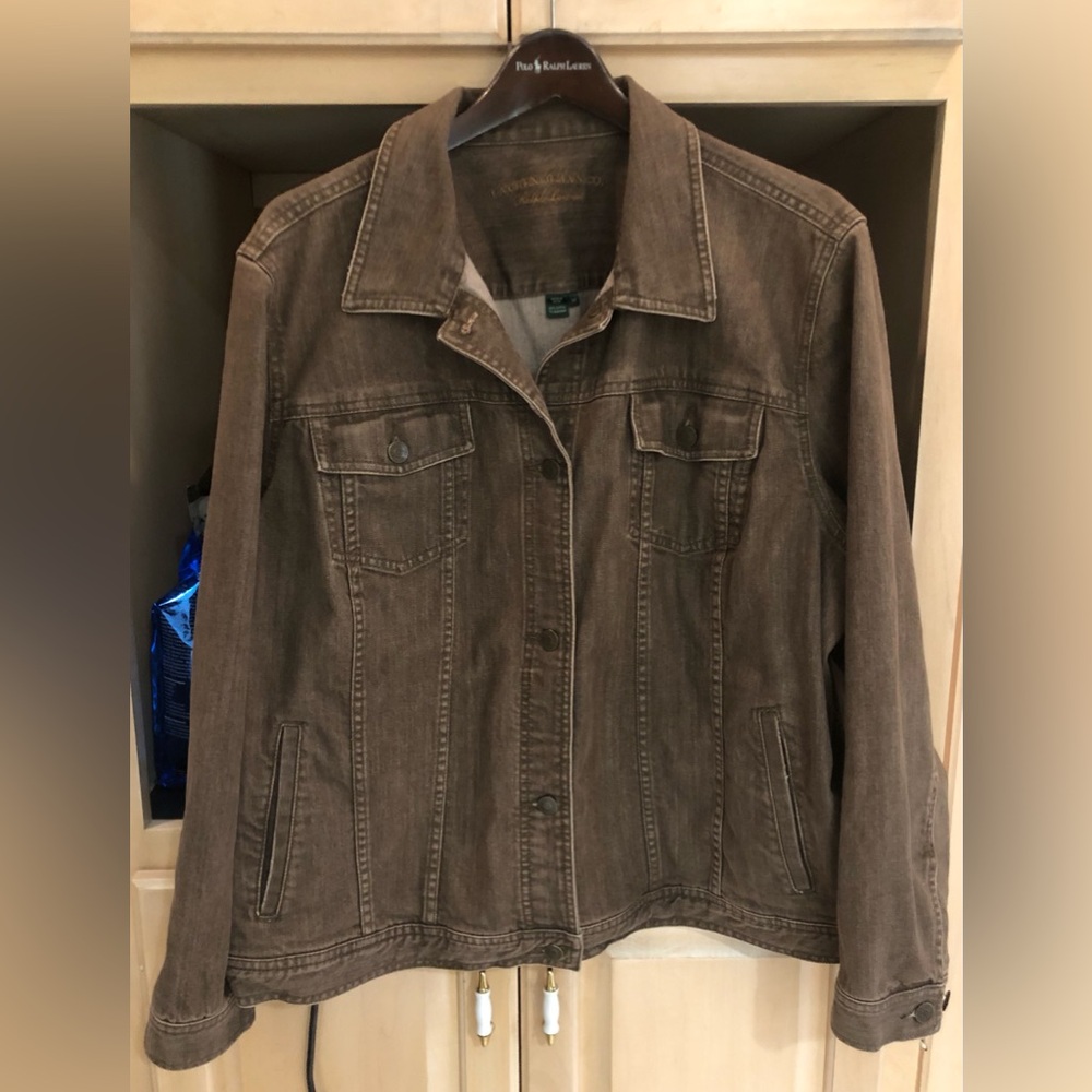 Ralph Lauren Brown Denim Jacket Sz. 3X